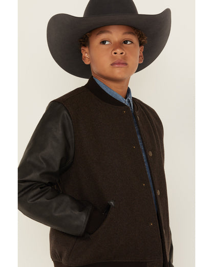 Boys' Brighton Solid Varsity Jacket | Cody James Boys|Sale|Clothing