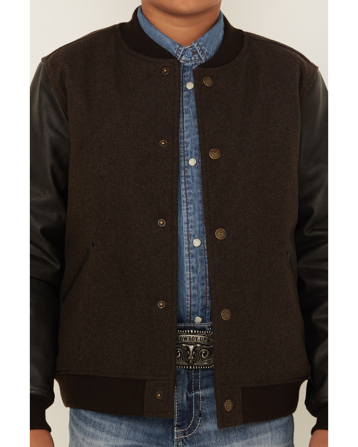 Boys' Brighton Solid Varsity Jacket | Cody James Boys|Sale|Clothing