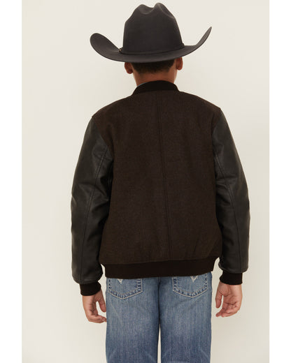 Boys' Brighton Solid Varsity Jacket | Cody James Boys|Sale|Clothing
