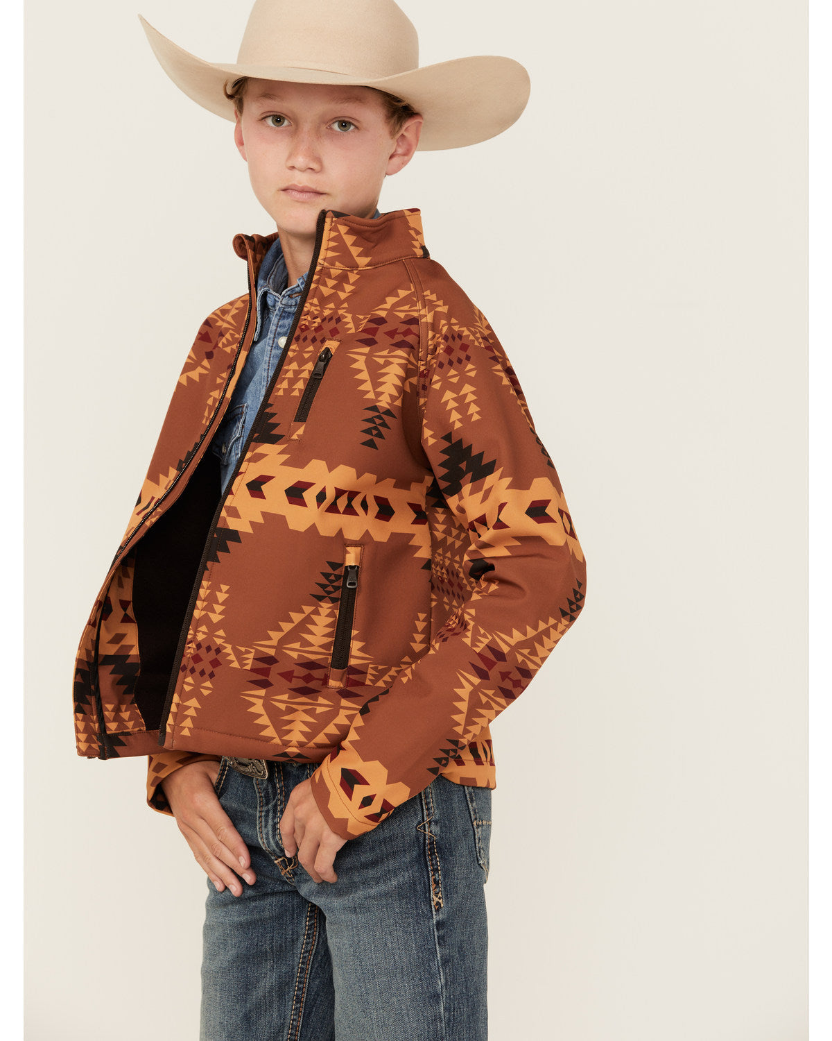 Boys' Stampede Southwestern Print Softshell Jacket | Cody James Boys|Sale|Clothing