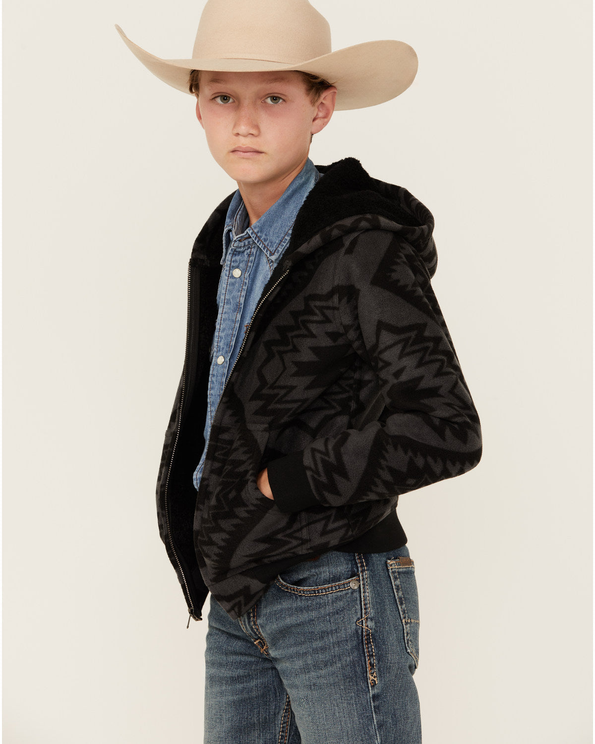 Boys' Basin Southwestern Print Hooded Jacket | Cody James Boys|Sale|Clothing