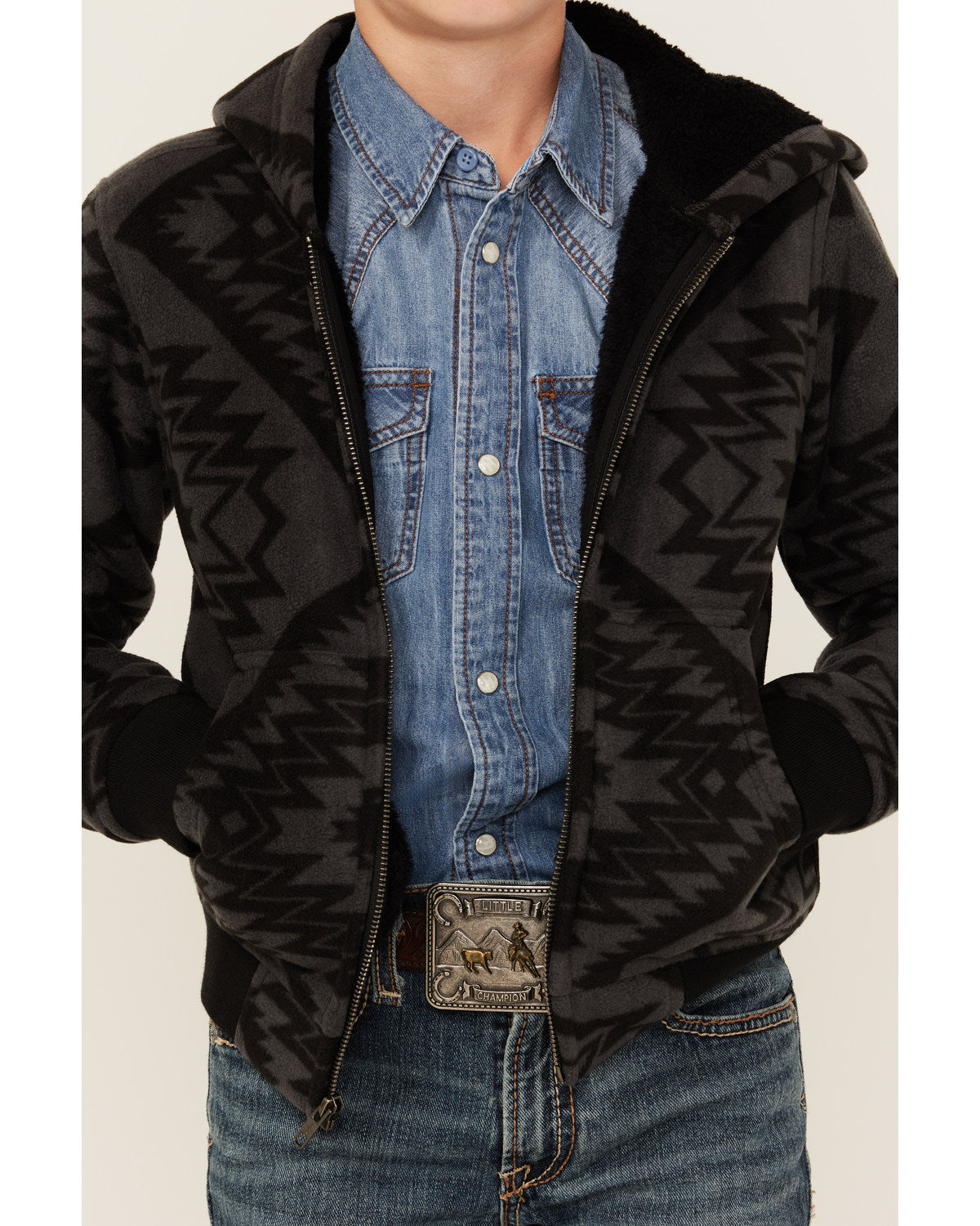 Boys' Basin Southwestern Print Hooded Jacket | Cody James Boys|Sale|Clothing