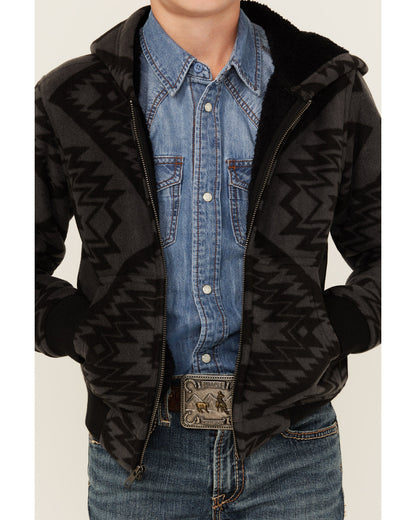 Boys' Basin Southwestern Print Hooded Jacket | Cody James Boys|Sale|Clothing
