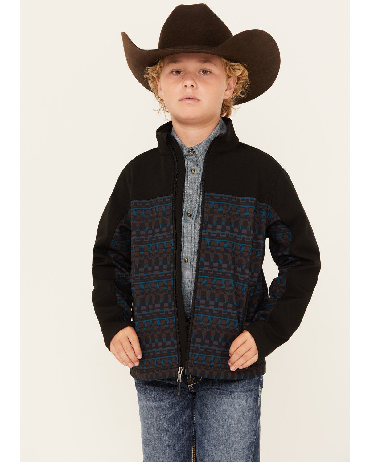 Boys' Color Block Pattern Softshell Jacket | Cody James Boys|Sale|Clothing