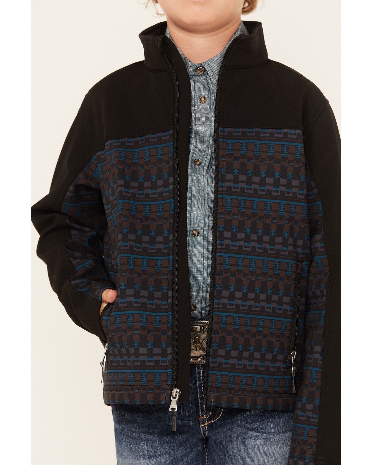 Boys' Color Block Pattern Softshell Jacket | Cody James Boys|Sale|Clothing