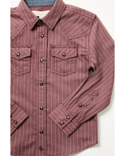 Toddler Boys' Everest Peak Striped Print Long Sleeve Snap W | Cody James Boys|Sale|Clothing