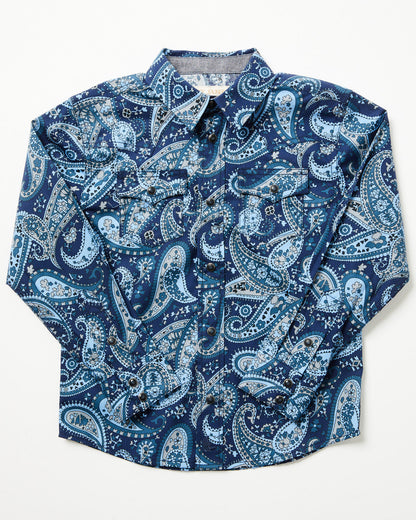 Toddler Boys' Westward Paisley Print Long Sleeve Snap Weste | Cody James Boys|Sale|Clothing