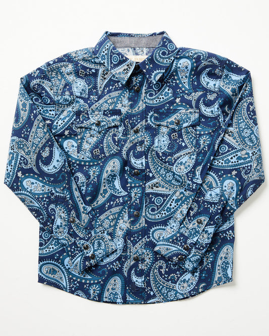Toddler Boys' Westward Paisley Print Long Sleeve Snap Weste | Cody James Boys|Sale|Clothing