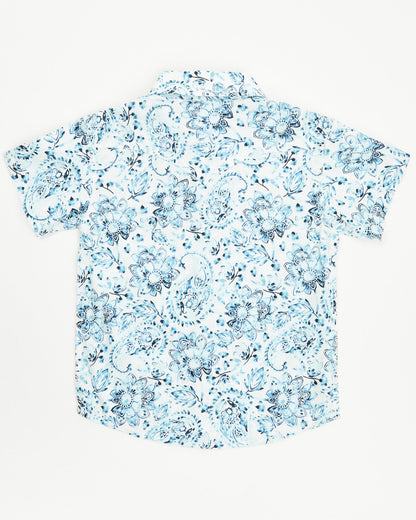Toddler Boys' Frontier Threads Paisley Print Short Sleeve S | Cody James Boys|Clothing