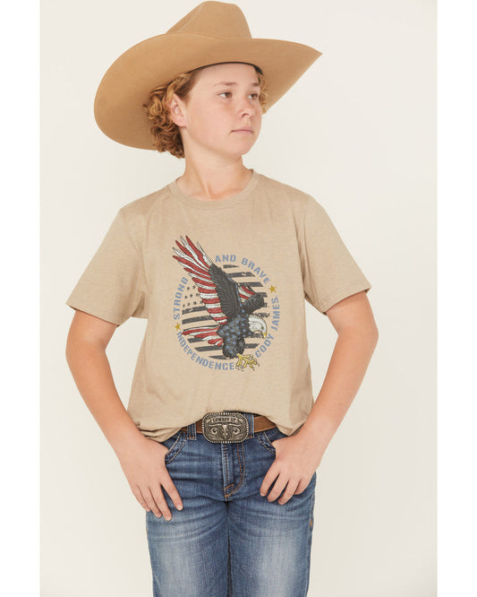 Boys' Hit Strong And Brave Short Sleeve Graphic T-Shirt | Cody James Boys|Sale|Clothing