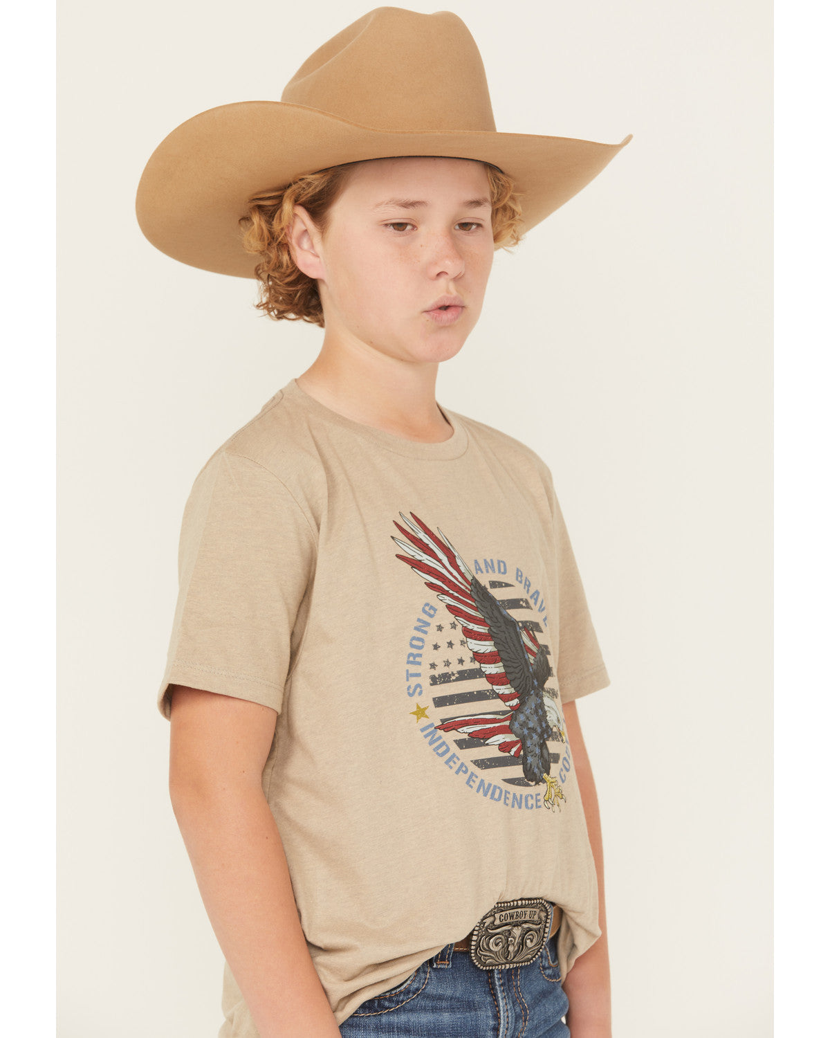 Boys' Hit Strong And Brave Short Sleeve Graphic T-Shirt | Cody James Boys|Sale|Clothing