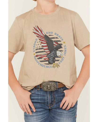 Boys' Hit Strong And Brave Short Sleeve Graphic T-Shirt | Cody James Boys|Sale|Clothing