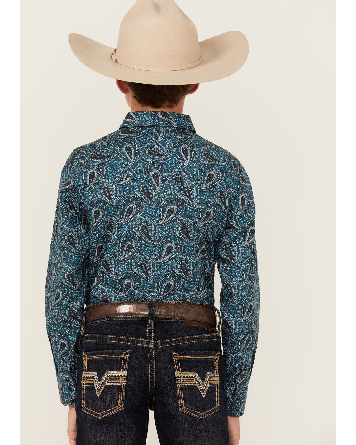 Boys' Lasso Paisley Print Long Sleeve Snap Western Shirt | Cody James Boys|Sale|Clothing