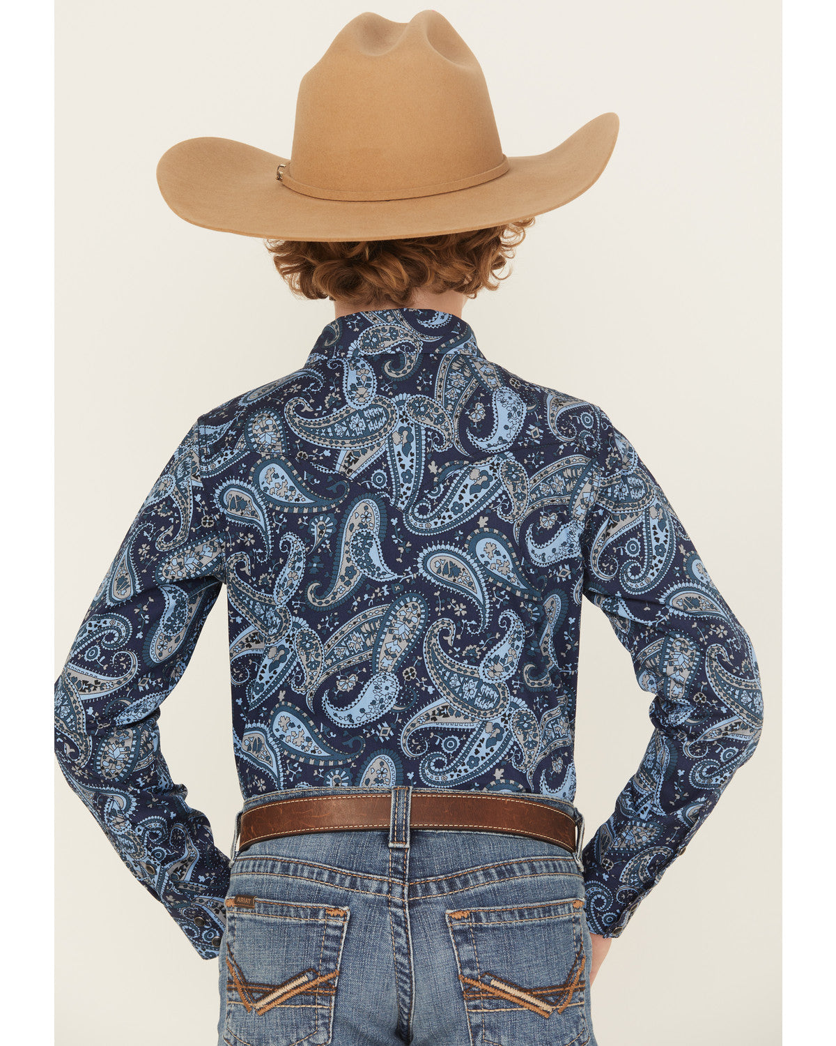 Boys' Westward Paisley Print Long Sleeve Snap Western Shirt | Cody James Boys|Sale|Clothing