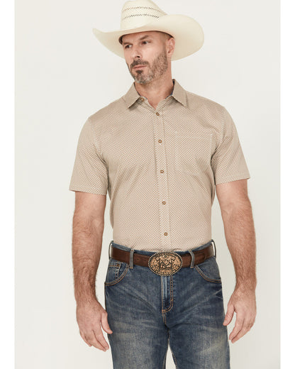 Men's Grill And Greet Geo Print Short Sleeve Button-Down St | Cody James Boys|Clothing