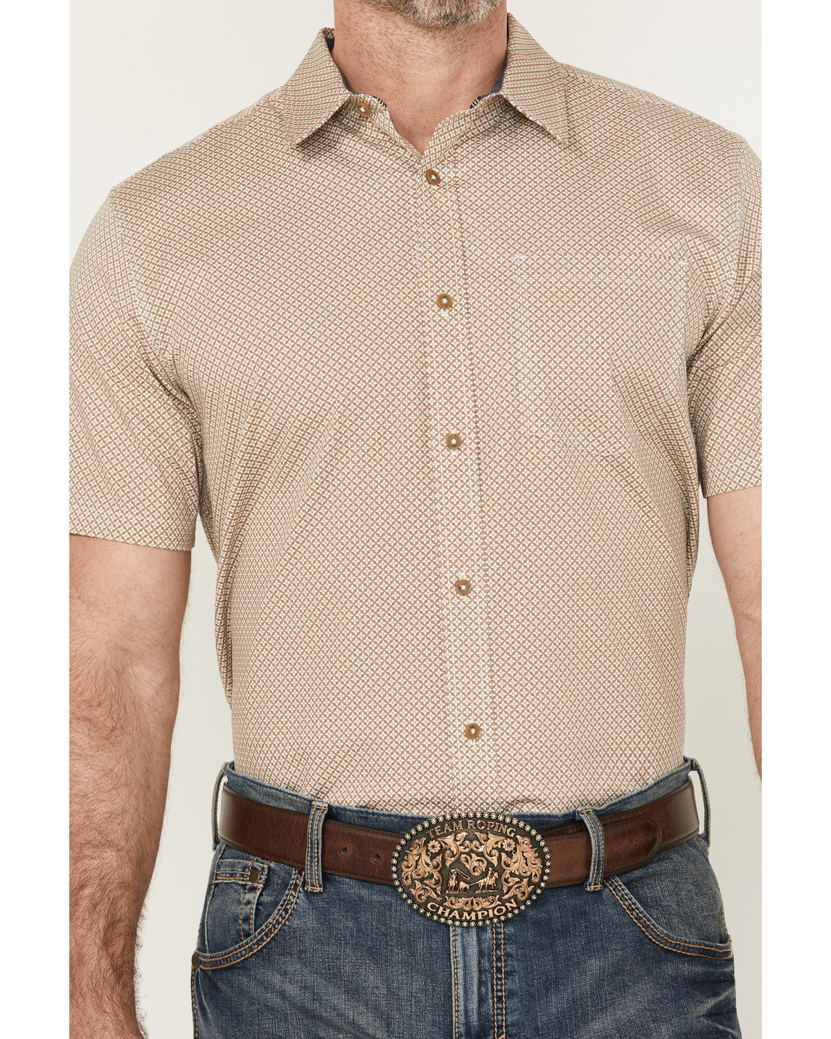 Men's Grill And Greet Geo Print Short Sleeve Button-Down St | Cody James Boys|Clothing