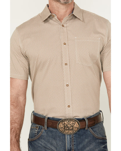Men's Grill And Greet Geo Print Short Sleeve Button-Down St | Cody James Boys|Clothing