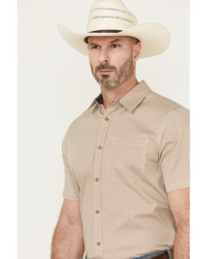 Men's Grill And Greet Geo Print Short Sleeve Button-Down St | Cody James Boys|Clothing