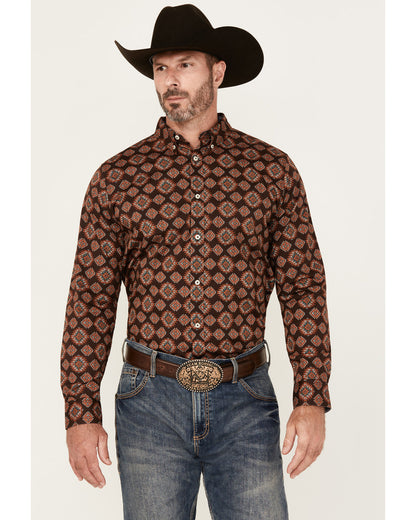 Men's Bite The Bullet Southwestern Print Long Sleeve Button | Cody James Boys|Clothing|Sale