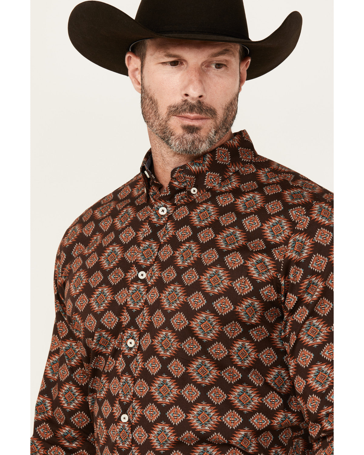 Men's Bite The Bullet Southwestern Print Long Sleeve Button | Cody James Boys|Clothing|Sale