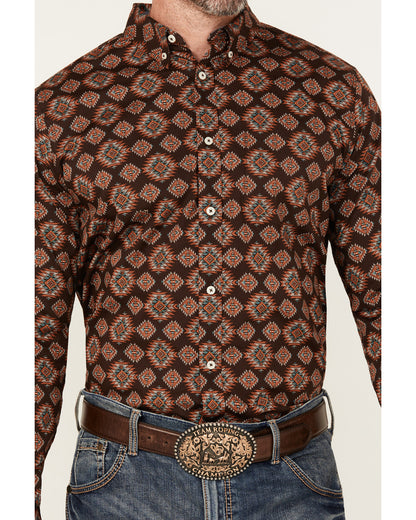 Men's Bite The Bullet Southwestern Print Long Sleeve Button | Cody James Boys|Clothing|Sale