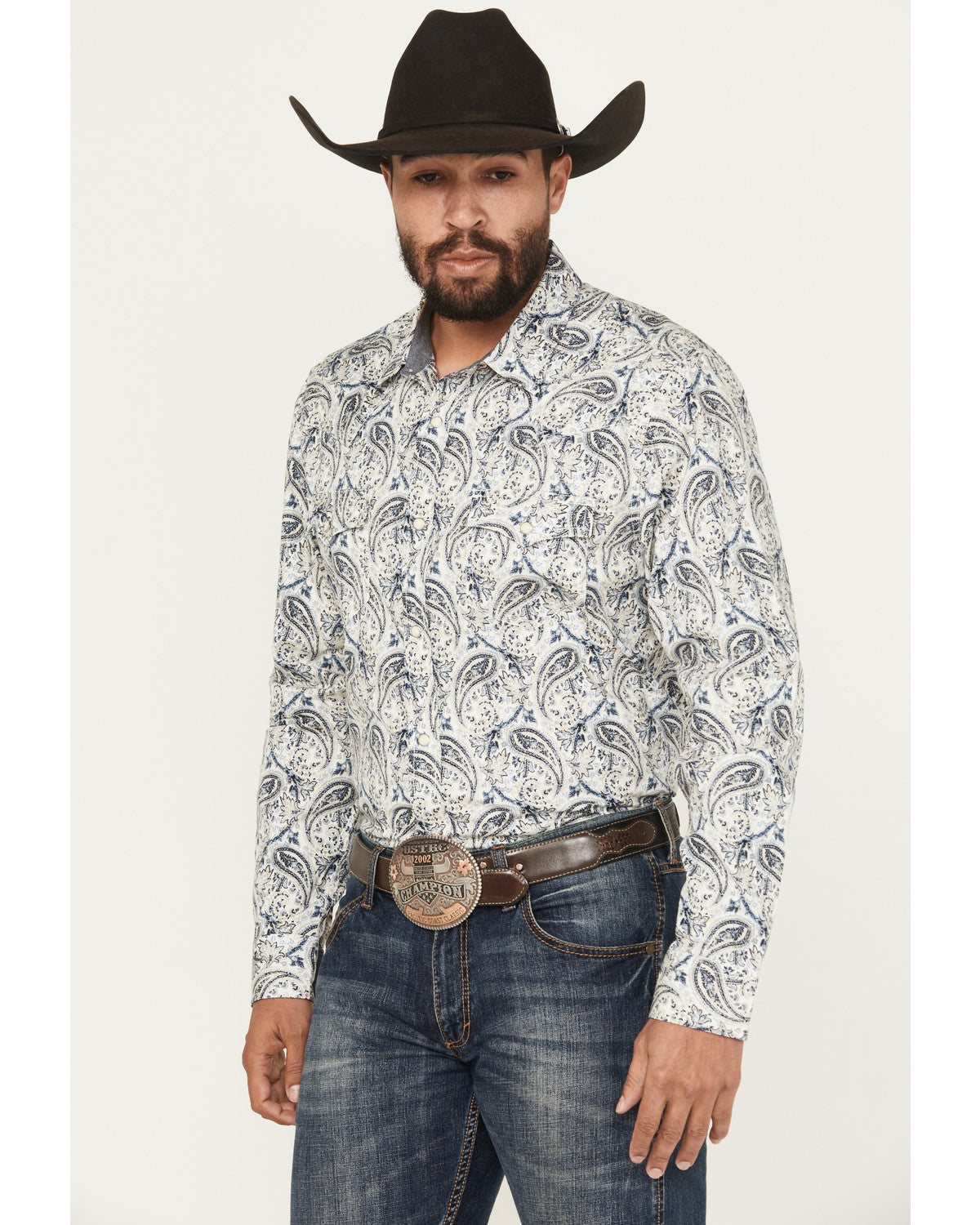 Men's Rodeo Runway Paisley Print Long Sleeve Snap Shirt | Cody James Boys|Clothing|Sale