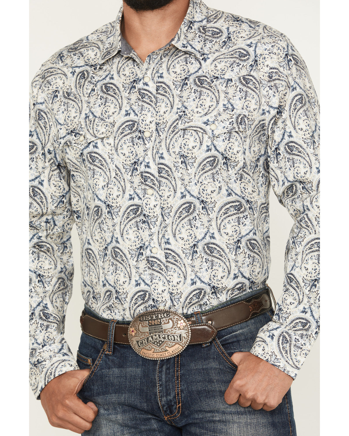 Men's Rodeo Runway Paisley Print Long Sleeve Snap Shirt | Cody James Boys|Clothing|Sale