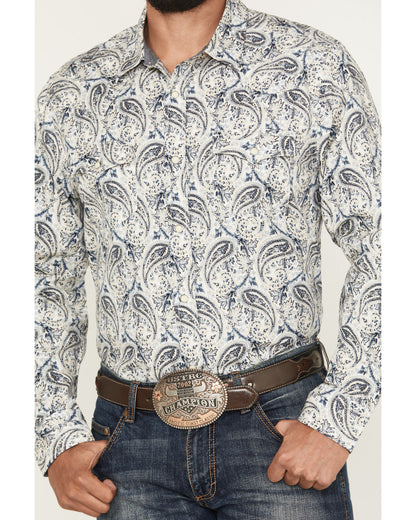 Men's Rodeo Runway Paisley Print Long Sleeve Snap Shirt | Cody James Boys|Clothing|Sale