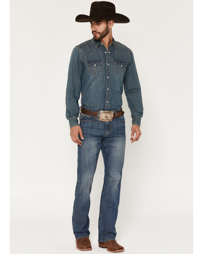 Men's Wolfstooth Wash Duke Relaxed Bootcut Stretch Denim Je | Cody James Boys|Clothing