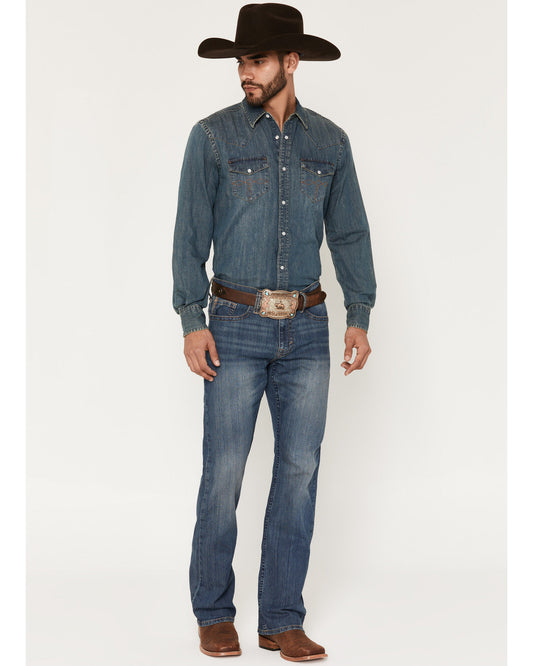 Men's Wolfstooth Wash Duke Relaxed Bootcut Stretch Denim Je | Cody James Boys|Clothing