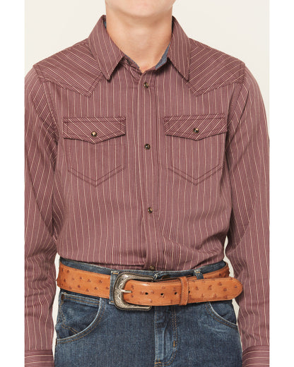 Boys' Everest Peak Striped Print Long Sleeve Snap Western S | Cody James Boys|Sale|Clothing