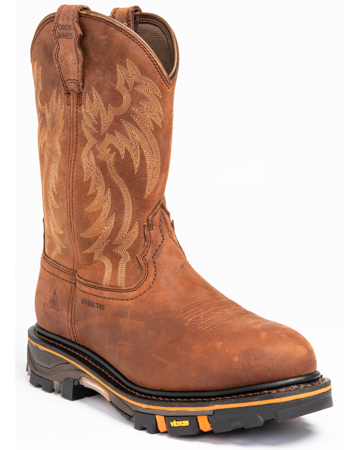 Men's 11" Waterproof Decimator Western Work Boots - Steel T | Cody James Sale