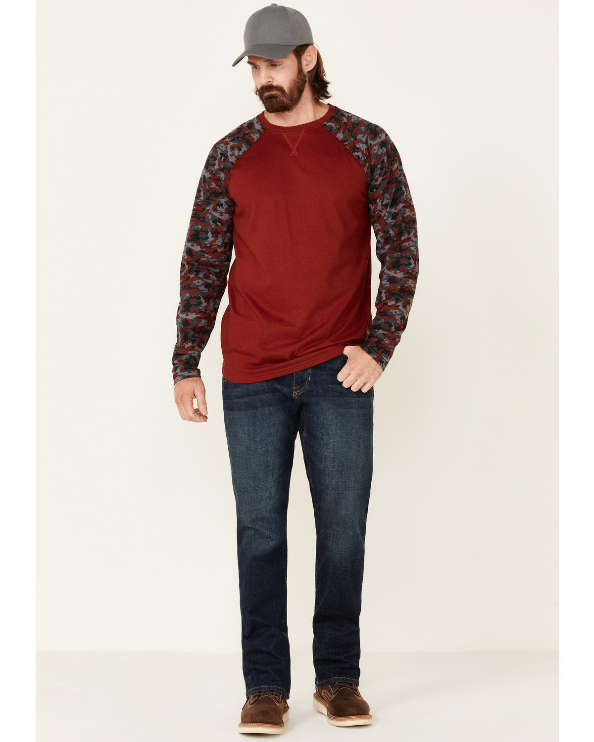 Men's FR Chili Long Sleeve Work Raglan T-Shirt | Cody James Sale