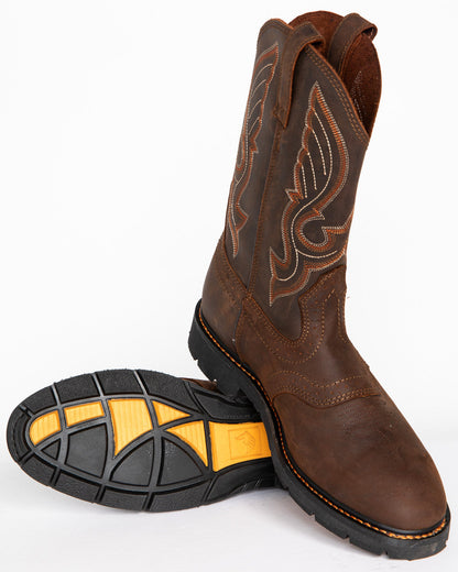 Men's Mustang Western Pull-On Work Boots - Soft Toe | Cody James Sale