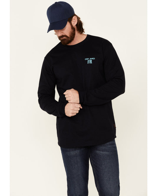 Men's FR Back Graphic Long Sleeve Work T-Shirt | Cody James Sale