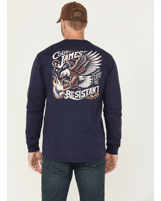 Men's FR Eagle Long Sleeve Graphic Work T-Shirt | Cody James Sale
