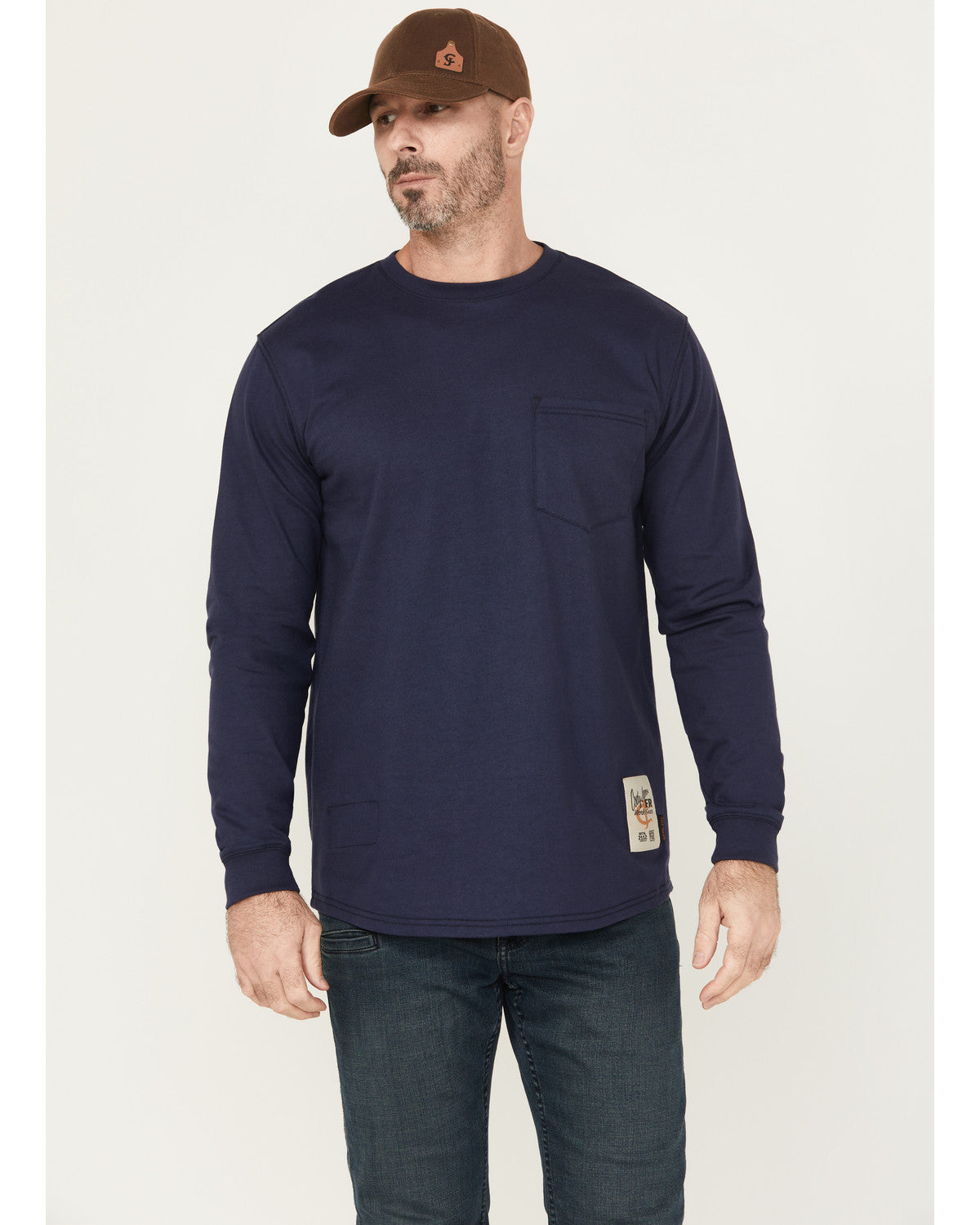 Men's FR Eagle Long Sleeve Graphic Work T-Shirt | Cody James Sale
