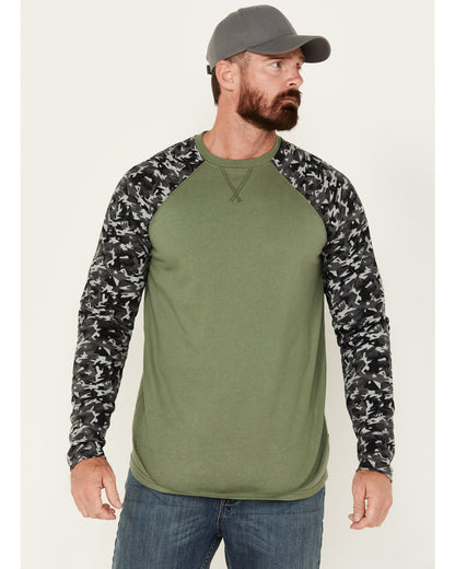 Men's FR Color Block Baseball Work T-Shirt | Cody James Sale