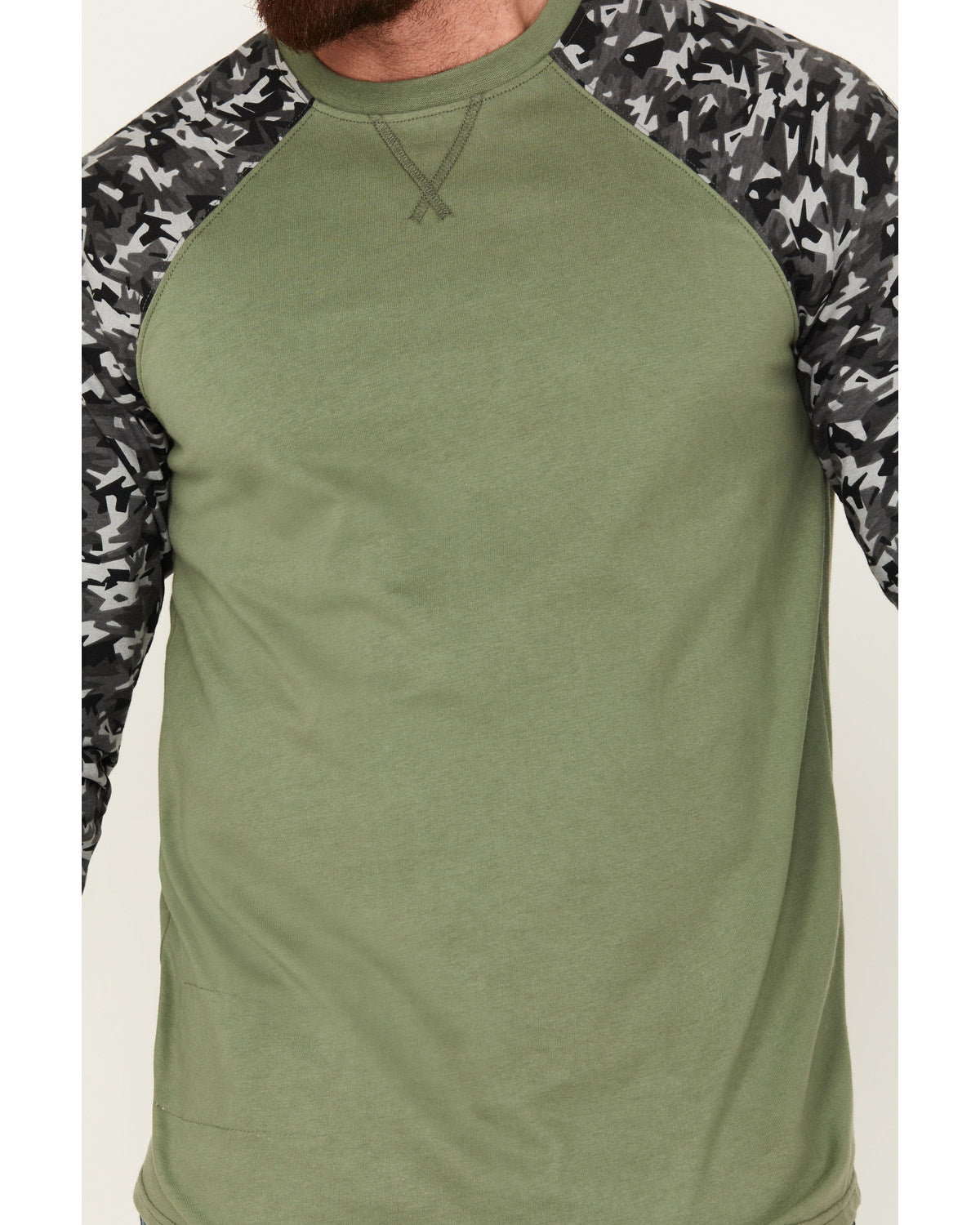 Men's FR Color Block Baseball Work T-Shirt | Cody James Sale
