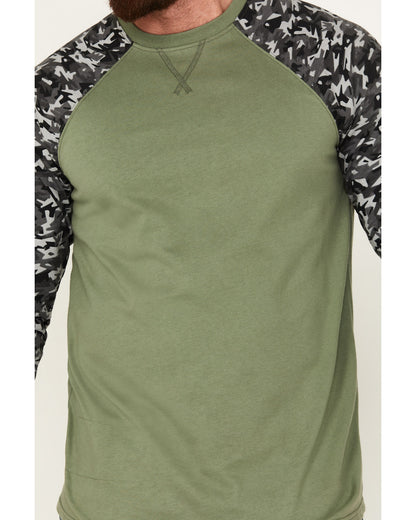 Men's FR Color Block Baseball Work T-Shirt | Cody James Sale
