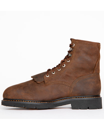 Men's 8" Mustang Lace-Up Kiltie Waterproof Work Boots - Com | Cody James Sale