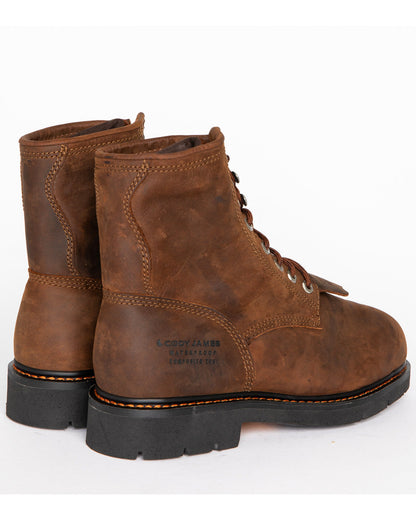 Men's 8" Mustang Lace-Up Kiltie Waterproof Work Boots - Com | Cody James Sale