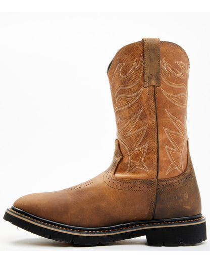 Men's Mustang Pull-On Waterproof Work Boots - Soft Toe | Cody James Sale