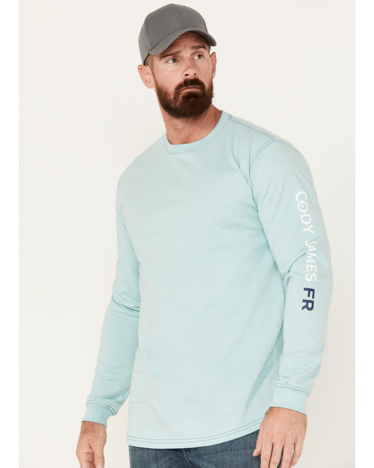 Men's FR Logo Long Sleeve Stretch Work T-Shirt - Tall | Cody James Sale