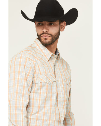 Men's Tanhue Plaid Print Long Sleeve Snap Western Shirt - B | Cody James Clothing
