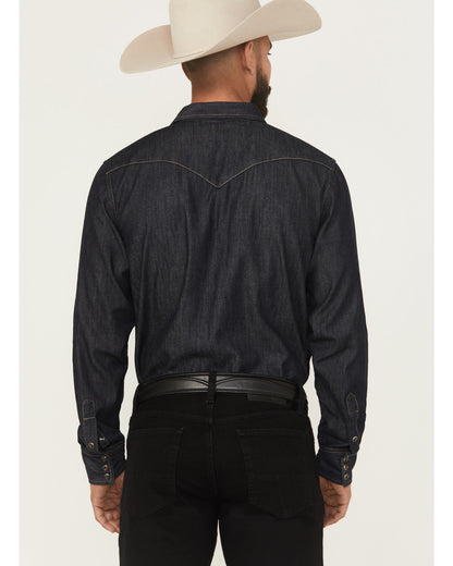 Black 1978® Men's Long Sleeve Snap Denim Western Shirt | Cody James Clothing