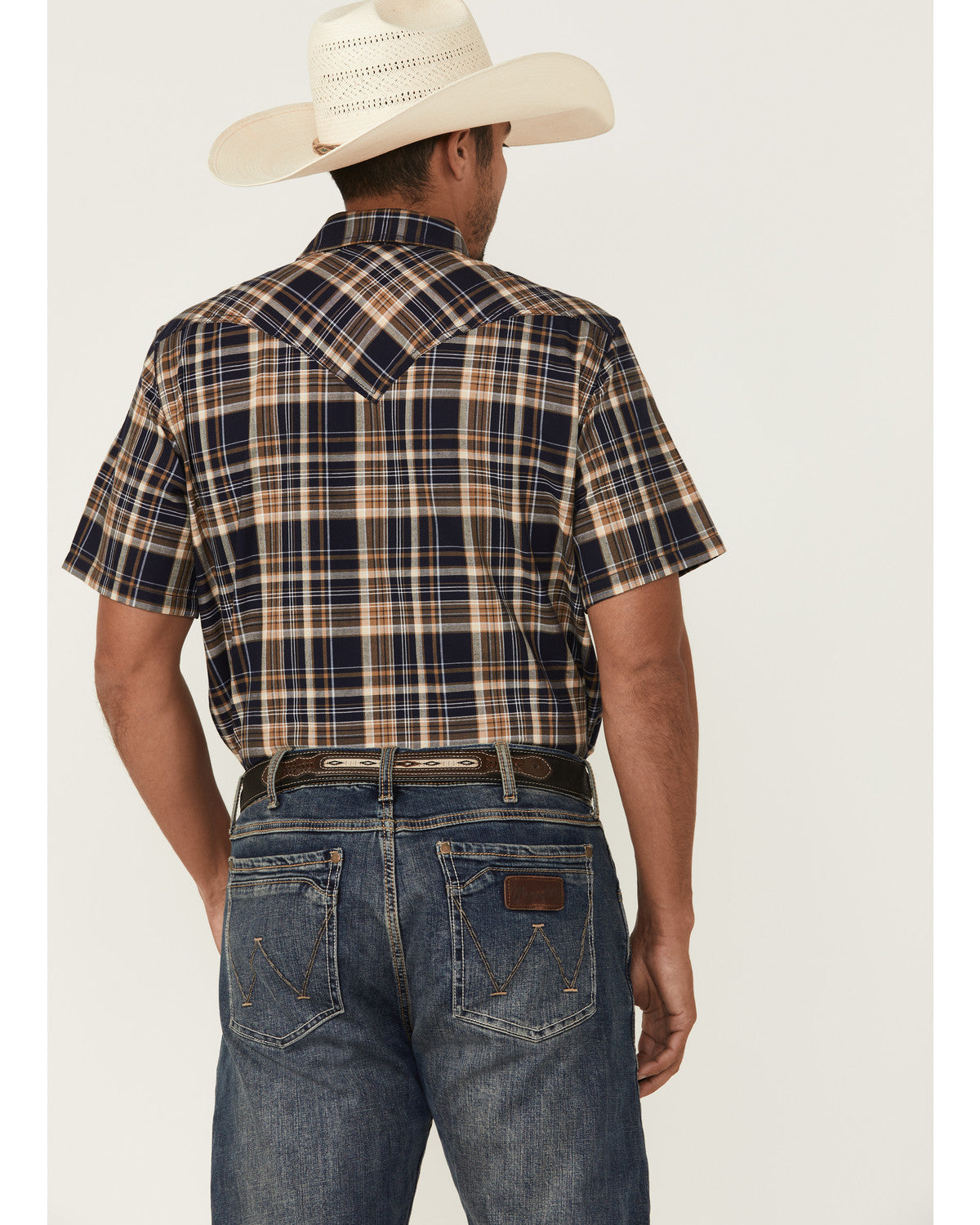 Men's Rustic Rodeo Plaid Print Short Sleeve Snap Western Sh | Cody James Clothing|Sale