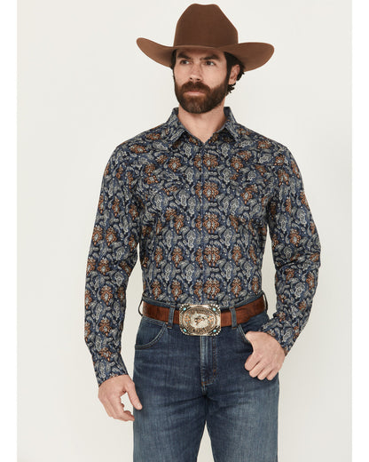 Men's Rodeo Ritz Paisley Print Long Sleeve Snap Western Shi | Cody James Clothing