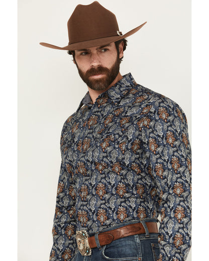 Men's Rodeo Ritz Paisley Print Long Sleeve Snap Western Shi | Cody James Clothing