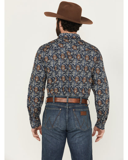 Men's Rodeo Ritz Paisley Print Long Sleeve Snap Western Shi | Cody James Clothing